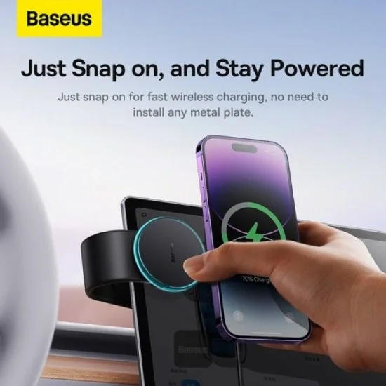 Baseus Magnetic Wireless Charging Dock - Black